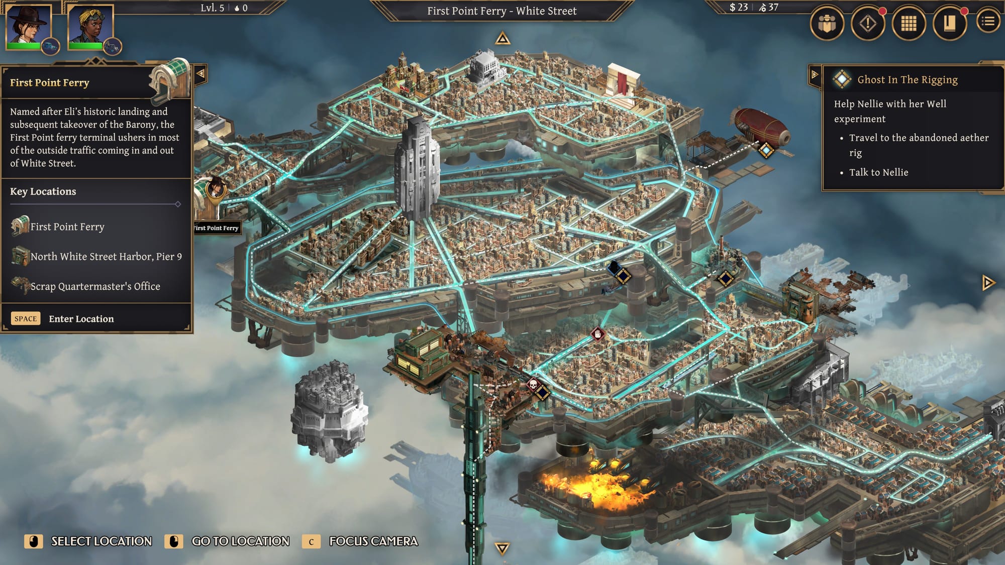 You'll make your way around different islands to complete your tasks