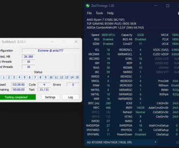 Update: Did I win the C-die lottery? 3600MT/s CL18-19-19-38 @ 1.25V (32GB Dual Rank) - Finally stable after adjusting ProcODT.