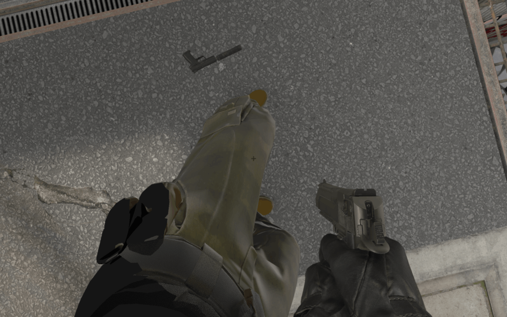 Default T side agent's pouches aren't fully rendered in first person