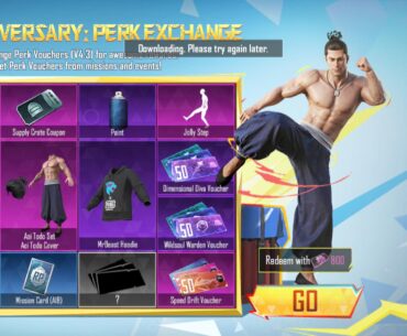 8th Anniversary Perk Exchange not loading for anyone else? 😓