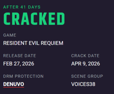 Resident Evil Requiem Is The First 2026 Denuvo Game To Be Cracked