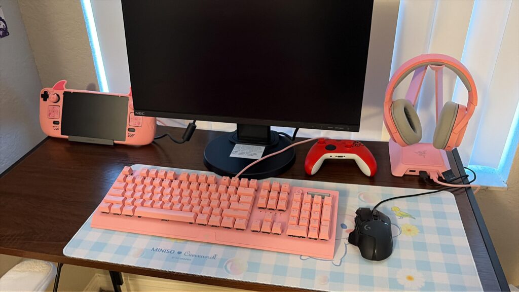 pink steam deck station !!