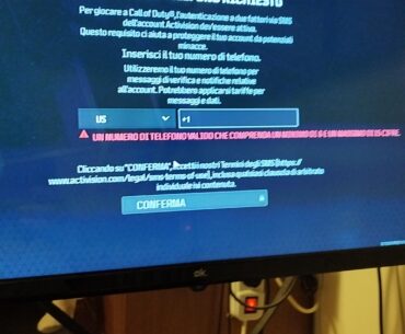Cod requiring cell number Steam