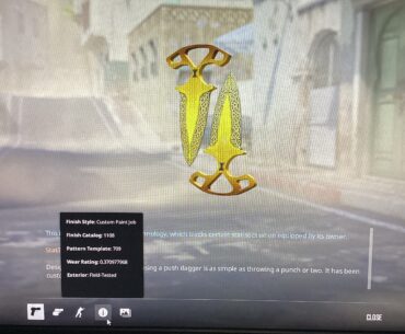 My first knife I paid 86.34