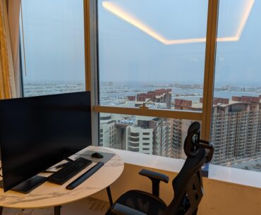 48" gaming screen? Yes please. Here's my office/gaming set up for the summer.