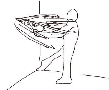 My artistic depictiton of me getting raygun for the first time and why i didn't like it at first (i died from self damage)