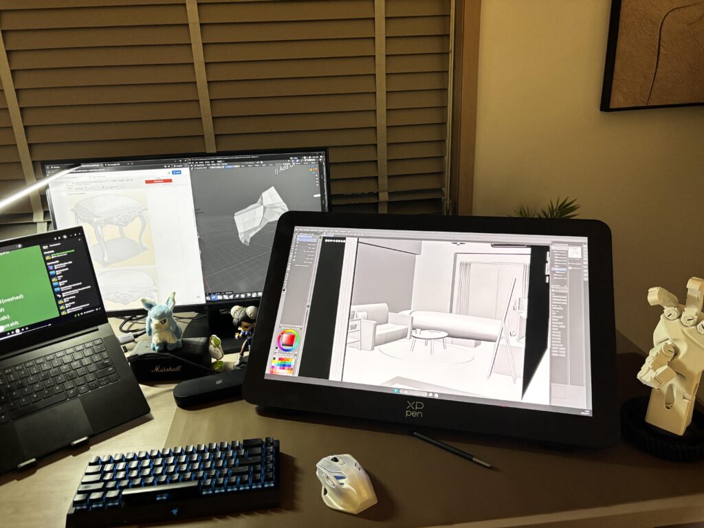 My current work and chill setup