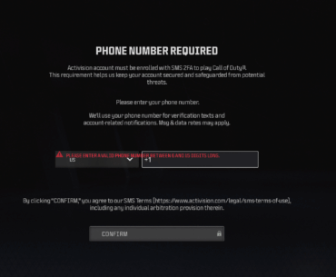 Is this real? Phone number to be able to play COD?