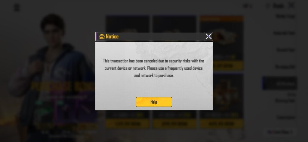 Pubg won’t let me give them my money 🥹