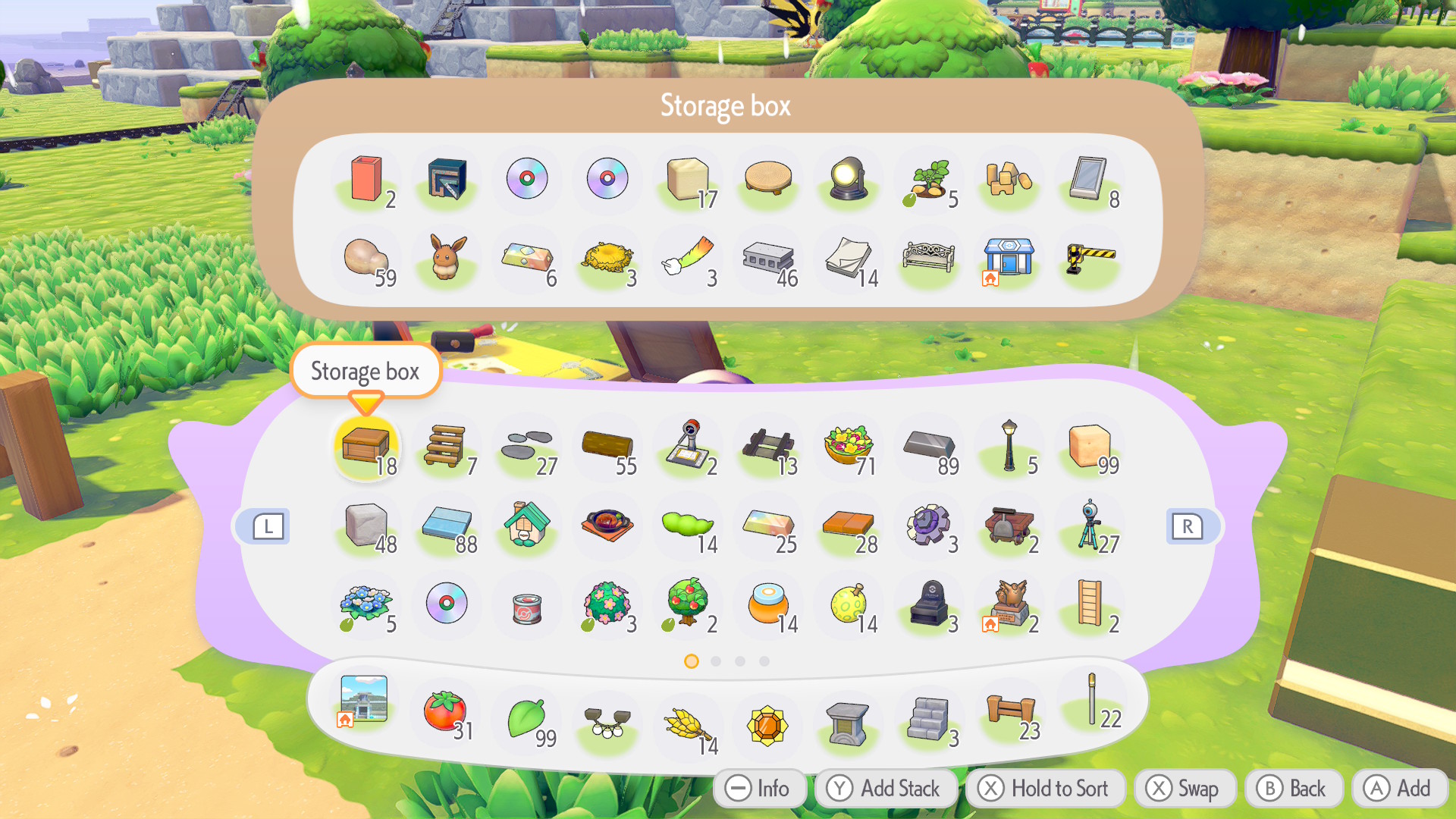 A screenshot from Pok&eacute;mon Pokopia on the Nintendo Switch 2