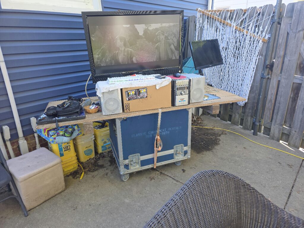 Watched The Fotress on my mobile battle station.