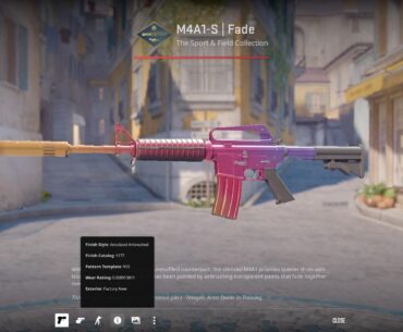 Got my first decent skin after 500 hours (90.5% fade)