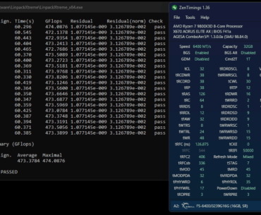 Acceptable GFlops variance?