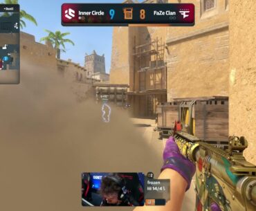 headtrick throws faze up handsign after 1v2ing faze