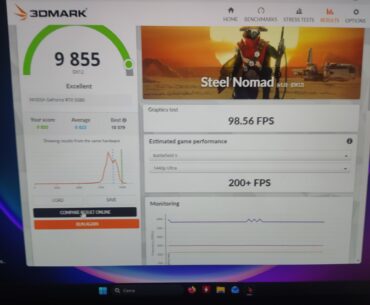 This is my run for today. 9855 points in 3dmark benchmark steel nomad with my rtx 5080 and my i9-14900kf. With a little help from Gpu tweak.