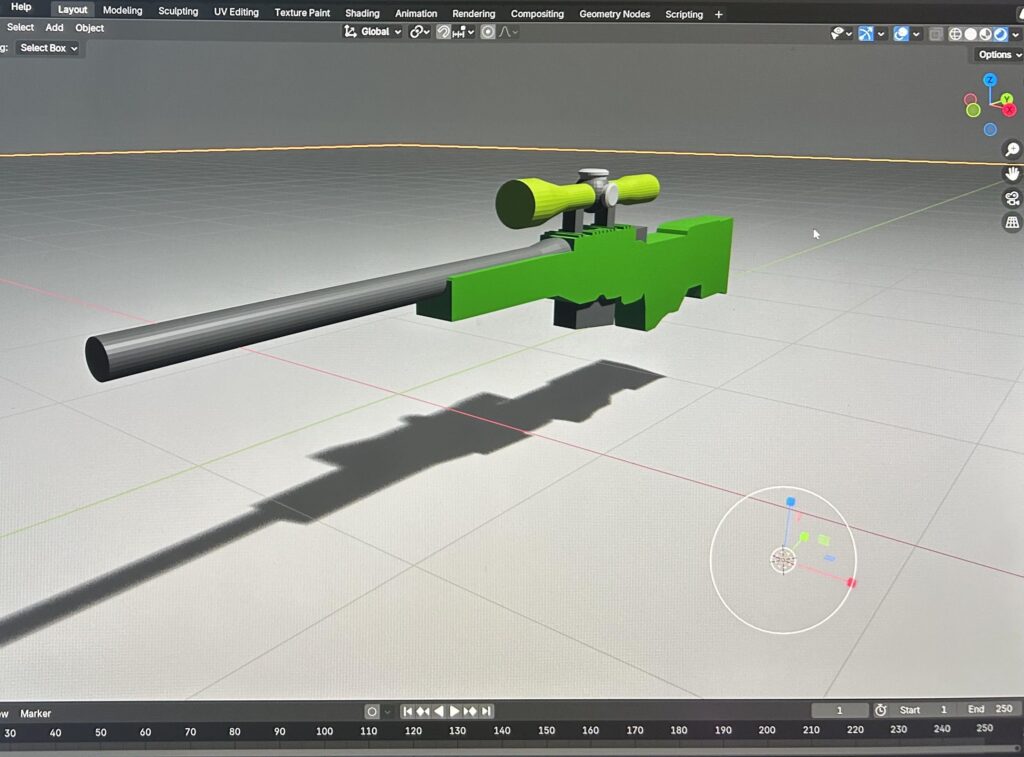 My best recreation of the AWP in blender