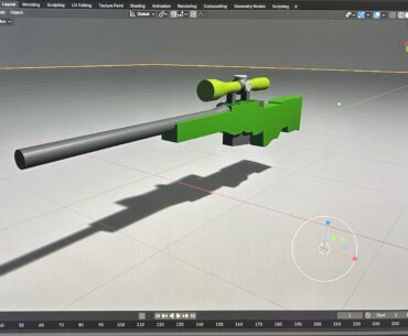 My best recreation of the AWP in blender