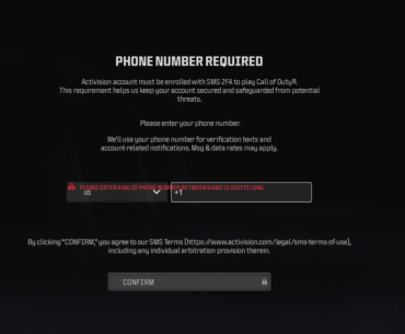 Fix for Phone Authentication Issue in Warzone (PC) — SMS Not Received