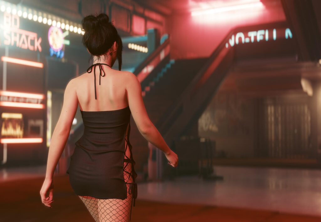 My V going to play legos with some militech lady