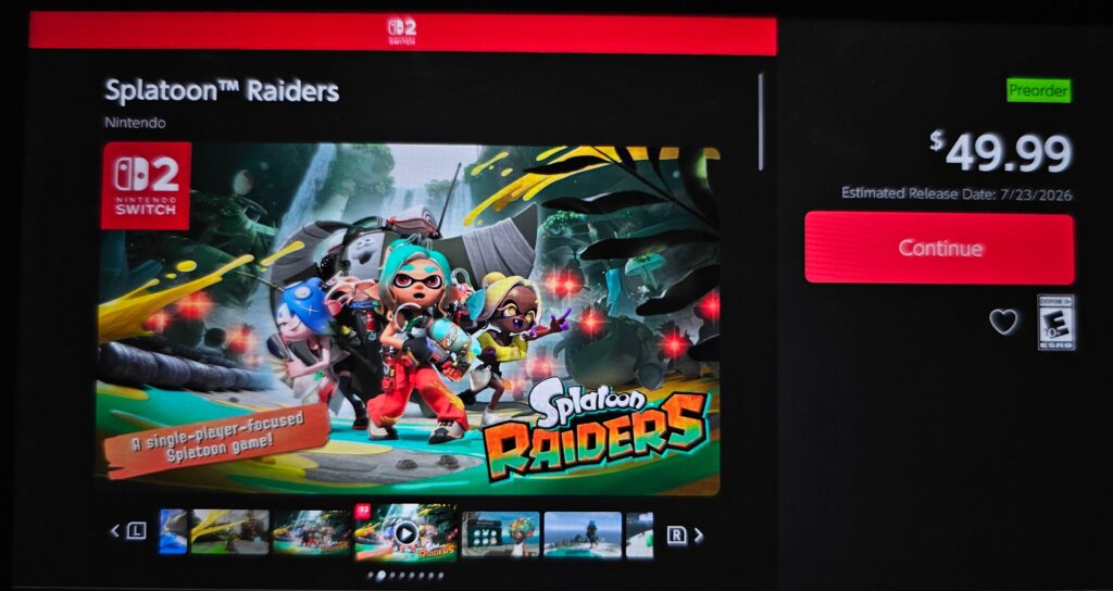 Splatoon Raiders is $49.99 digitally, $59.99 physically - Confirms previous statement about Nintendo lowering the price of digital games