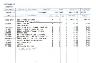 My first PC bought in 1992 with my summer earnings.