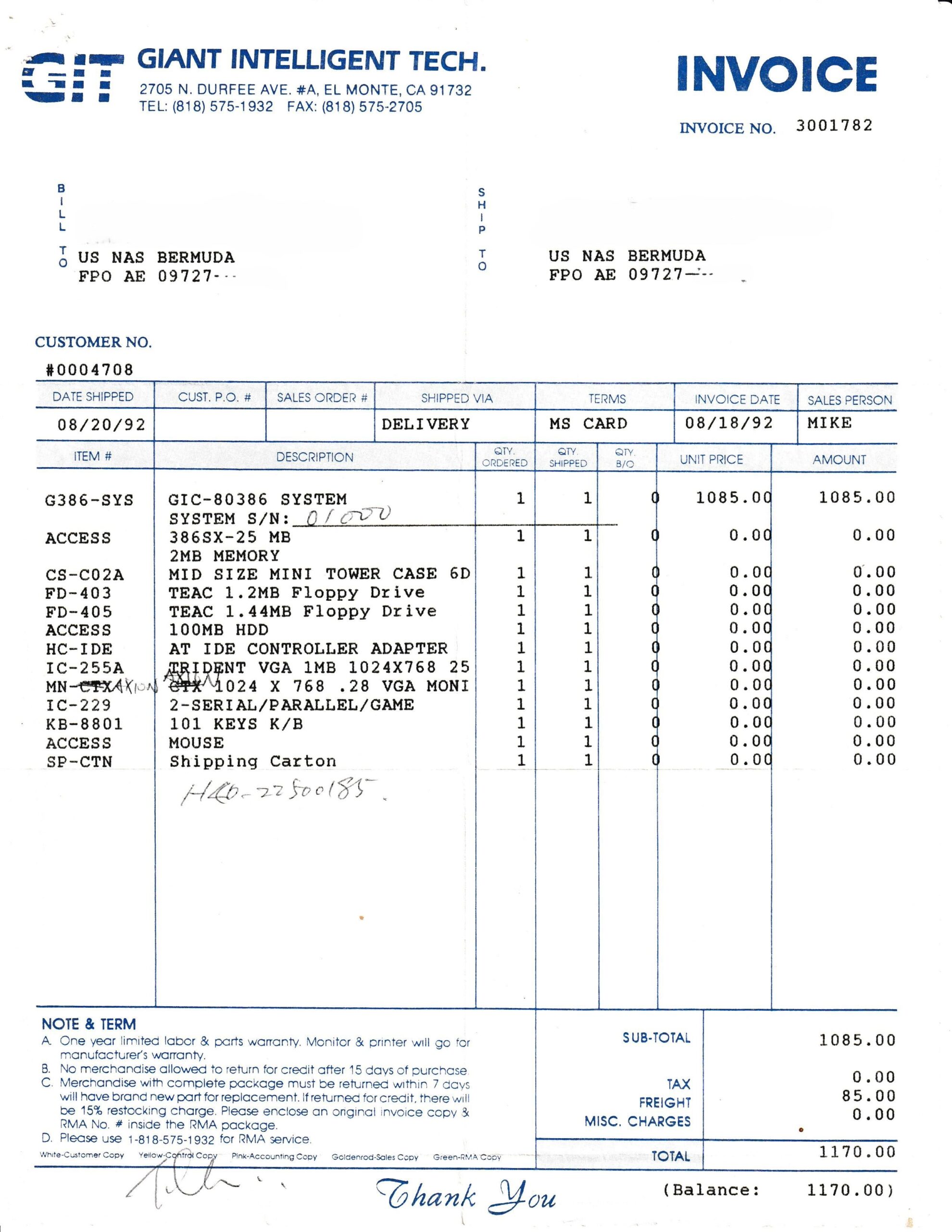 My first PC bought in 1992 with my summer earnings. My first PC bought in 1992 with my summer earnings.