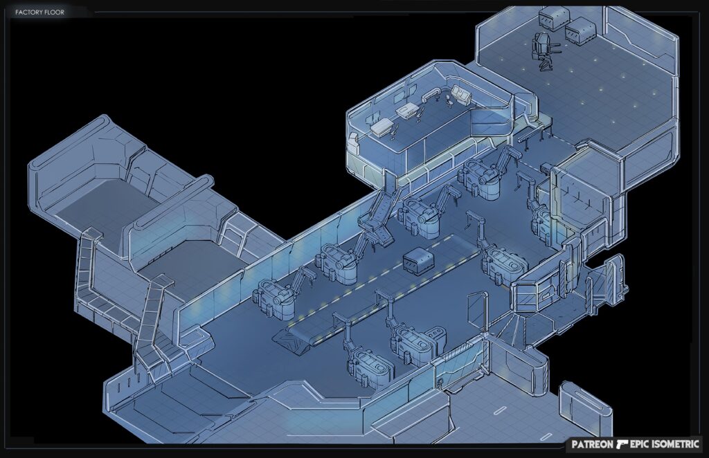 Factory Floor – Epic Isometric Factory Floor - Epic Isometric