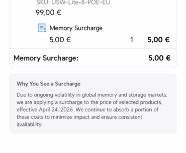 I had to pay a €5,00 "Memory Surcharge" on a PoE Switch...