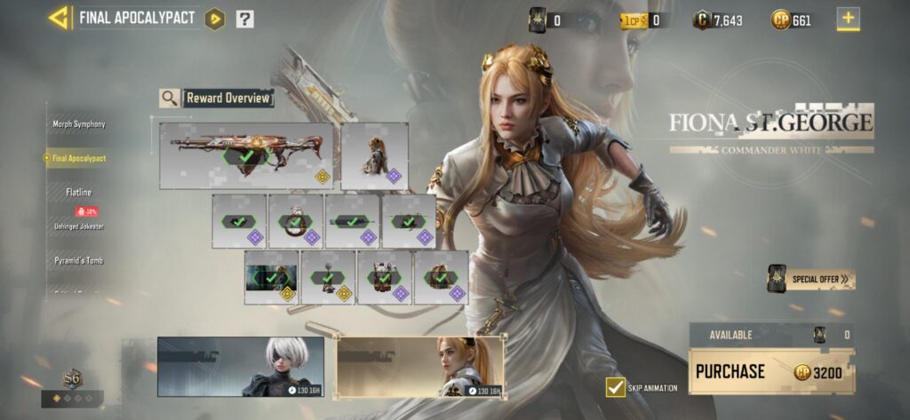 I got roll for Fiona, it got me AK-47 …..