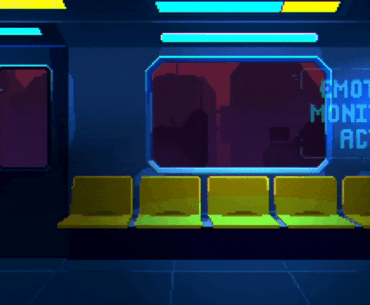 Synapse - City Train - Scene pixel artwork