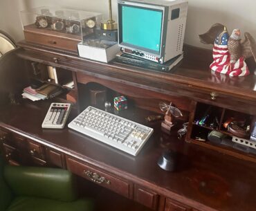 Retro Style Home Office Setup