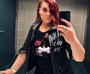 Spontaneous cyberpunk outfit for convention