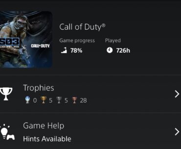 [COD] How many hours do you guys have?