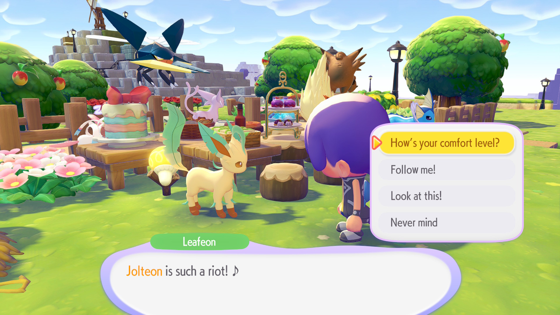 A screenshot from Pok&eacute;mon Pokopia on the Nintendo Switch 2