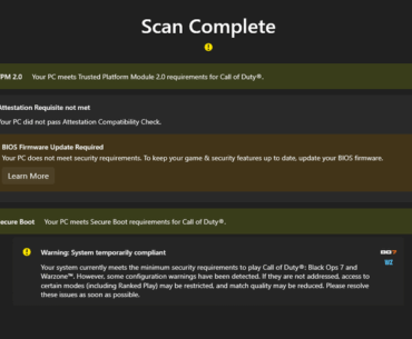 I've updated bios and I still can't play the Cod warzone