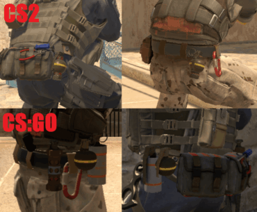 Holstered grenades in CS2 are incorrectly stored inside each other since the game's release, the new AnimGraph2 update could fix this.