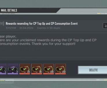 Cp consumption event ?