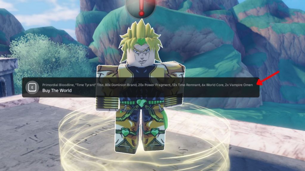 How to Obtain The World (Dio) in Sailor Piece