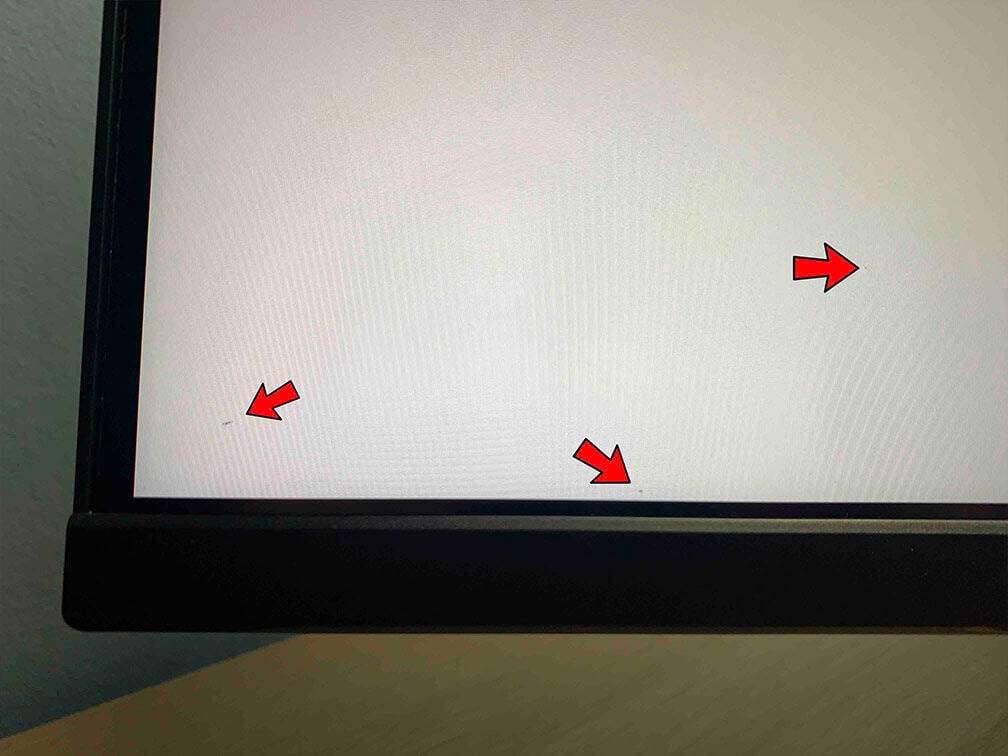 KTC H32P22P QC Issue Bottom Left