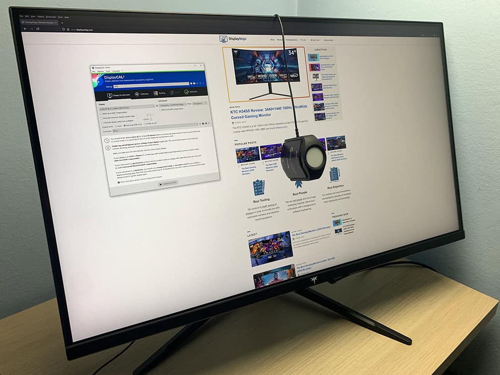 KTC H32P22P and Colorimeter