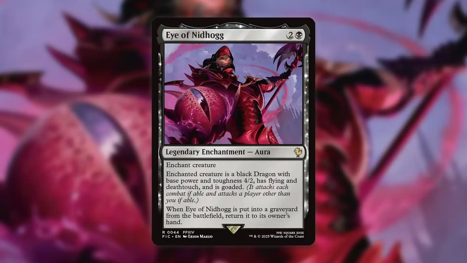 MTG Final Fantasy Enchantment Spikes 515% Due to New Precon MTG Eye of Nidhogg