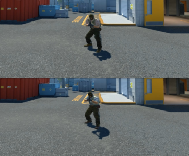 What running & gunning looks like before and after animgraph 2 beta side by side comparison (youtube link in the description for smoother video)