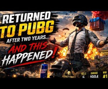 PUBG 2026? 😱Is it worth coming back to PUBG after two years?