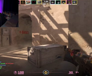 INSANE 20 second ace in CS2 - cs2 pro female