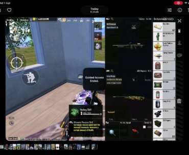 Anyone kno how to move this leave button when ya glide on the thing in ponchinki. 2nd question how to stop the new muzzles makes stupid notices when shooting ..or can only put in backpack