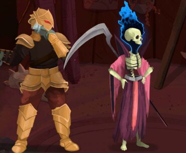 Slay the Spire 2 multiplayer party standing together (The Ironclad left, The Necromance right)