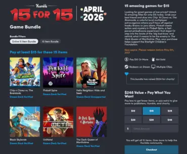 Humble 15 for 15 April 2026 Bundle