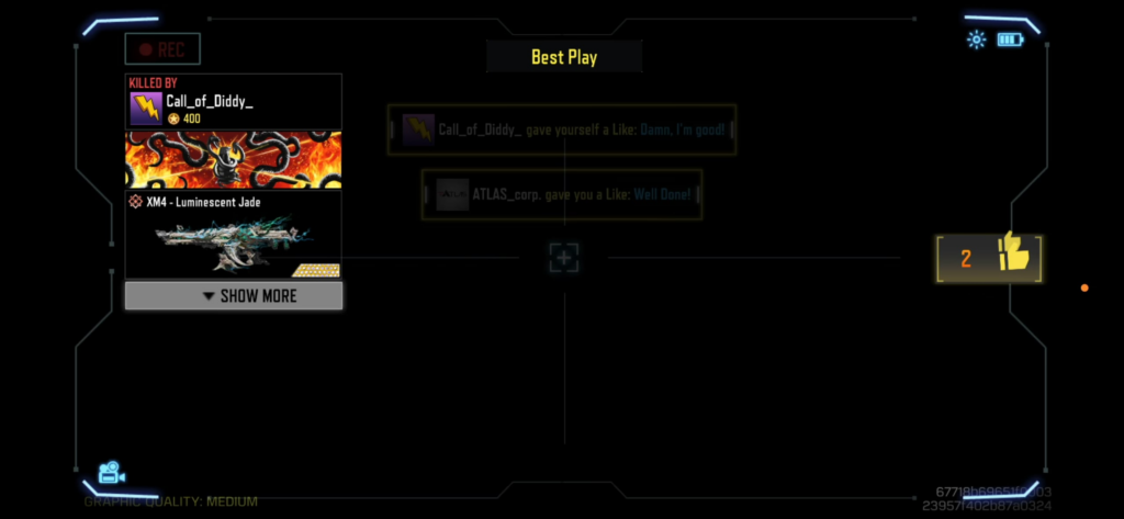 1v4 clutch on the kill cam😳