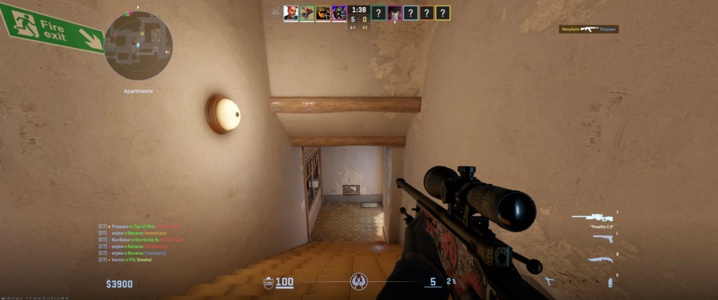 Inferno AWP 5k in Premier
