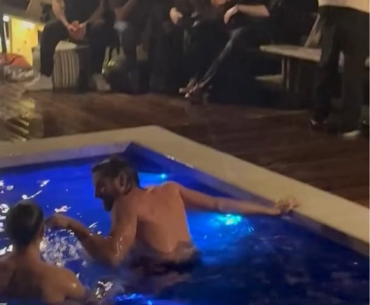 Vitality celebrating their grand slam in style in Rio